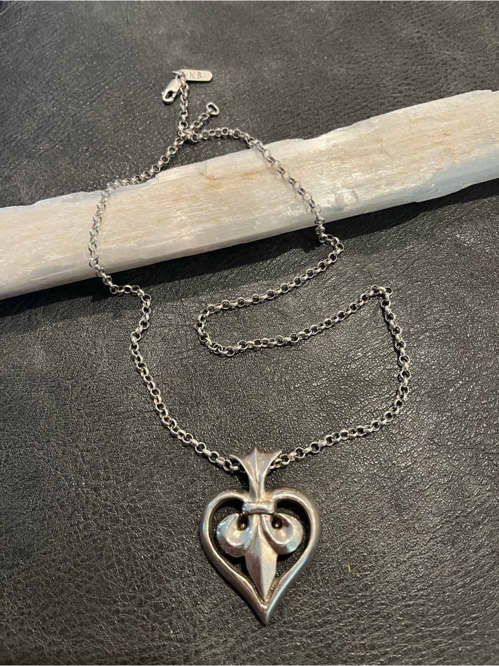 King Baby Studio Sterling Silver Heart Pendant - Picture 2 of 7